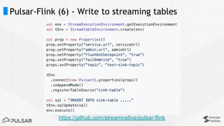 Query Pulsar Streams using Apache Flink | PDF