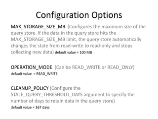 SQL Server 2016 Query store | PPTX