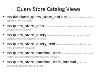 SQL Server 2016 Query store | PPTX