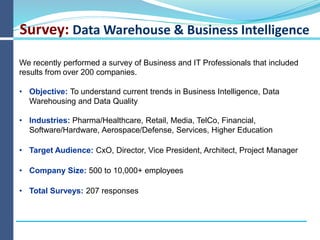 Method #1: Stare & Compare
built by
QuerySurge™
• Review Business Rules (i.e. Mapping Document: data flow mapping, data movement requirements)
• Write Tests in SQL editor
• Execute 2 Tests: 1 at Source & 1 at Target
• Dump results to 2 Excel files
• Compare results by eye (‘Stare & Compare’ or ‘sampling’)
Issue with Stare & Compare:
Impossible to visually compare billions of data sets.
Result: usually less than 1% of data is compared
Example:
Current QuerySurge customer has:
• a single test with 100 million rows & 200 columns
• = 20 billion data sets
• the client has > 7,000 total tests
 