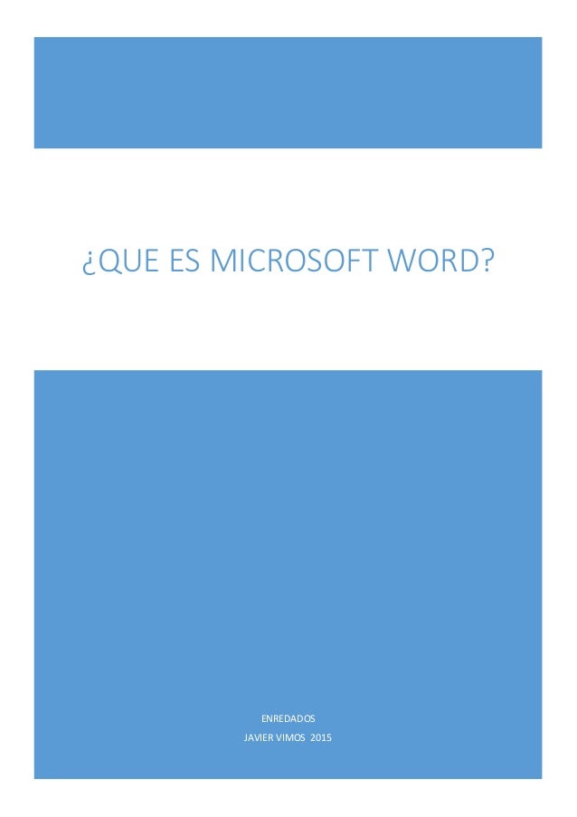 Qu Es Microsoft Word