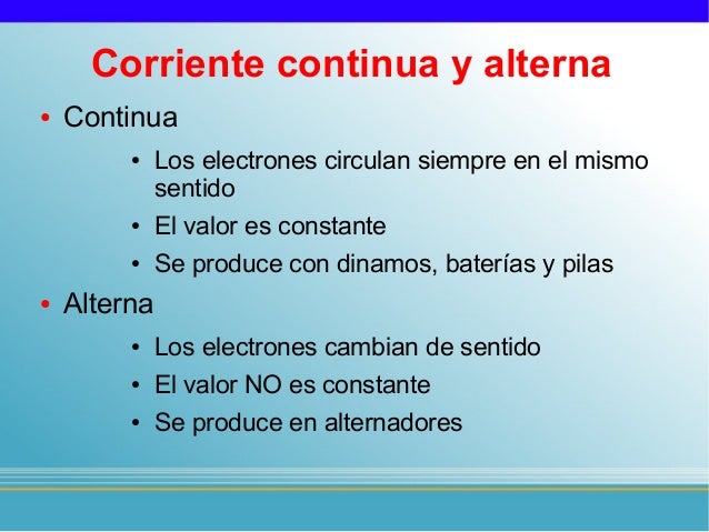 Cual Es La Diferencia Entre Corriente Alterna Y Continua