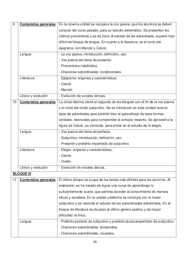 Planteamiento de una programación didáctica y puesta en 