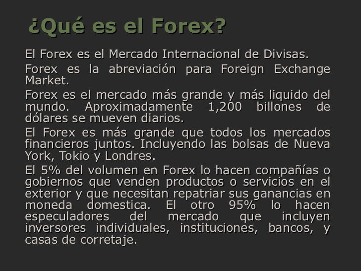 forex que es