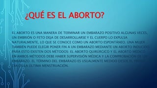 el aborto? diapositiva a prueba | PPT