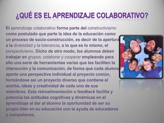 ¿Qué es el aprendizaje colaborativo? 