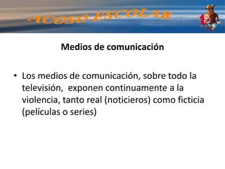 Una situación de maltrato del niño por parte de los padres contribuye a deteriorar la interacción familiar y el comportamiento del niño en otros entornos:Disminuye la posibilidad de establecer relaciones positivas.Se repite crónicamente, haciéndose más grave.