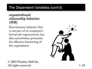 © 2003 Prentice Hall Inc.
All rights reserved. 1–28
The Dependent Variables (cont’d)The Dependent Variables (cont’d)
 