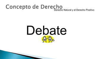 Derecho Natural y el Derecho Positivo Debate 