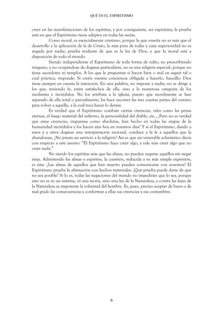 Qué es el Espiritismo