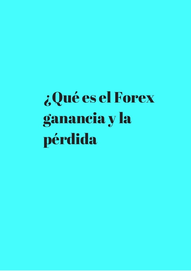 Como se calcula la ganancia en forex