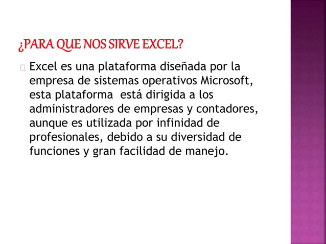 Qué es excel | PPT