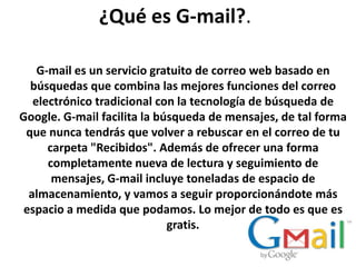 Qué es g mail