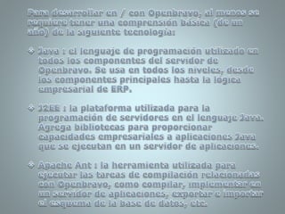 Qué SGBD utiliza el SGA