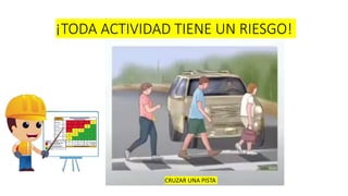 ¡TODA ACTIVIDAD TIENE UN RIESGO!
CRUZAR UNA PISTA
 