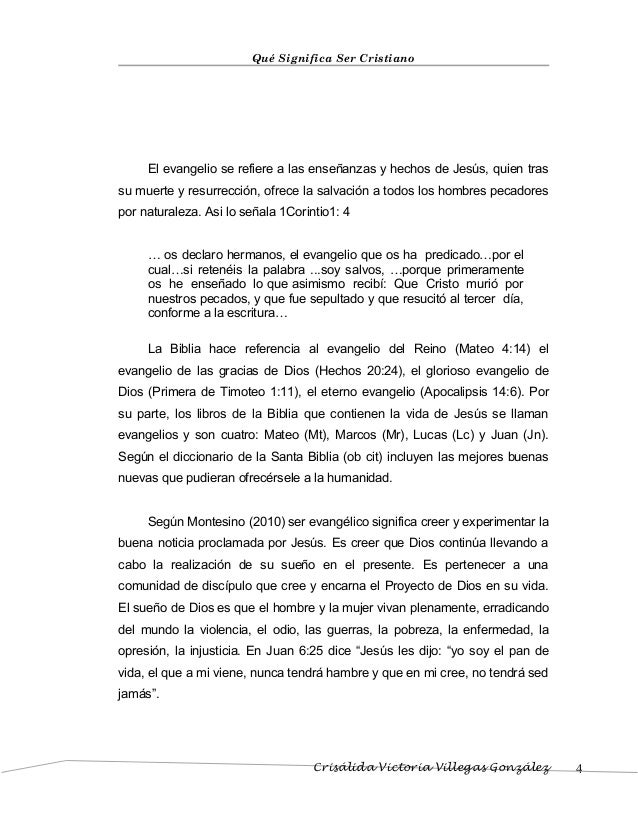 Qué significa ser cristiano mayo 2017