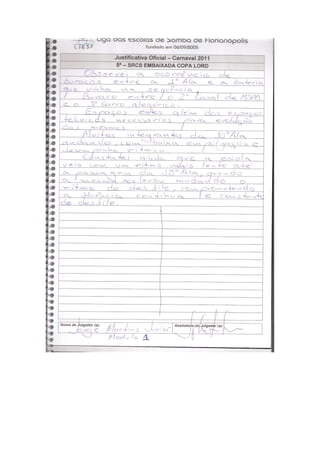 Quesito comissão de frente