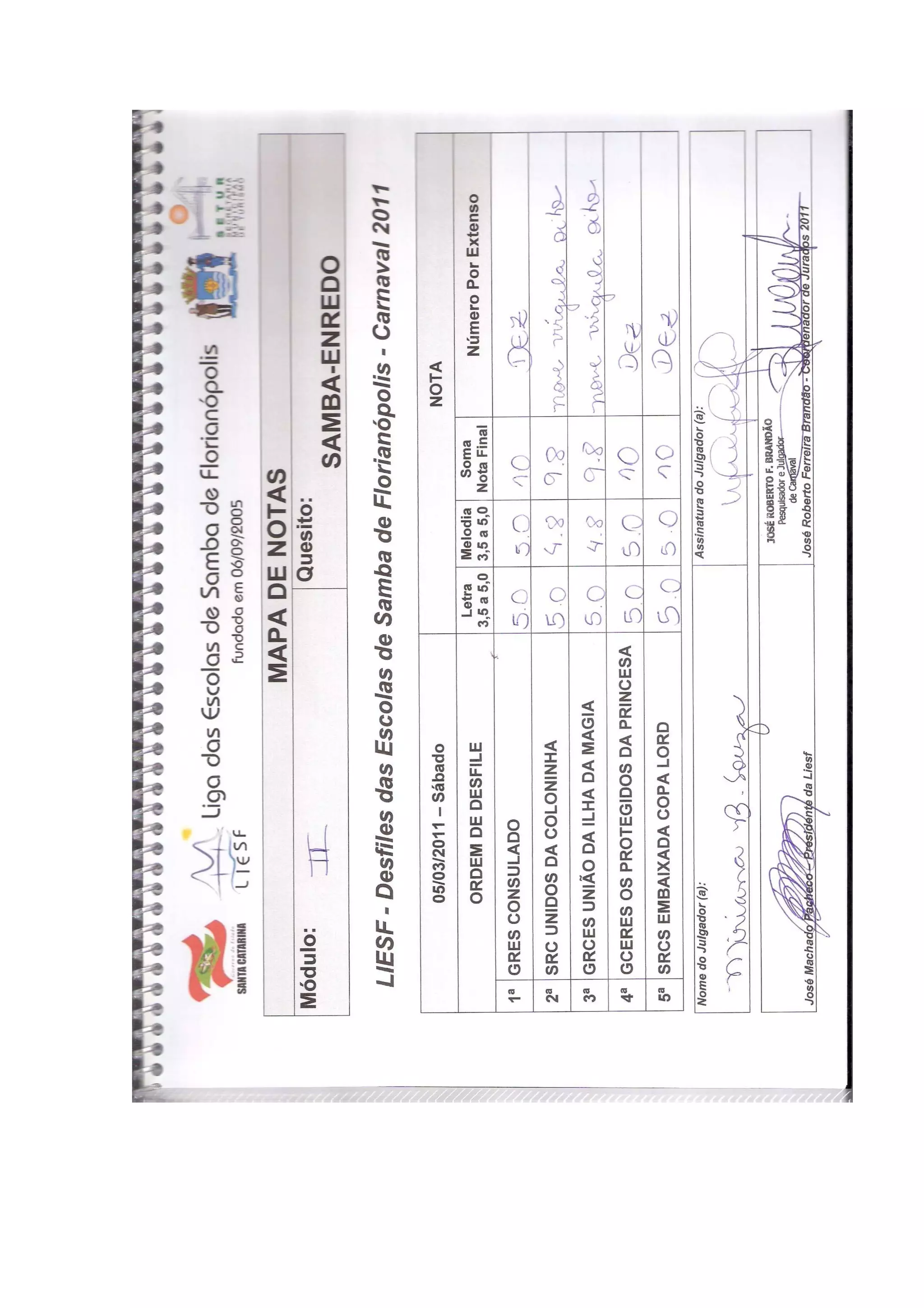 Quesito samba enredo