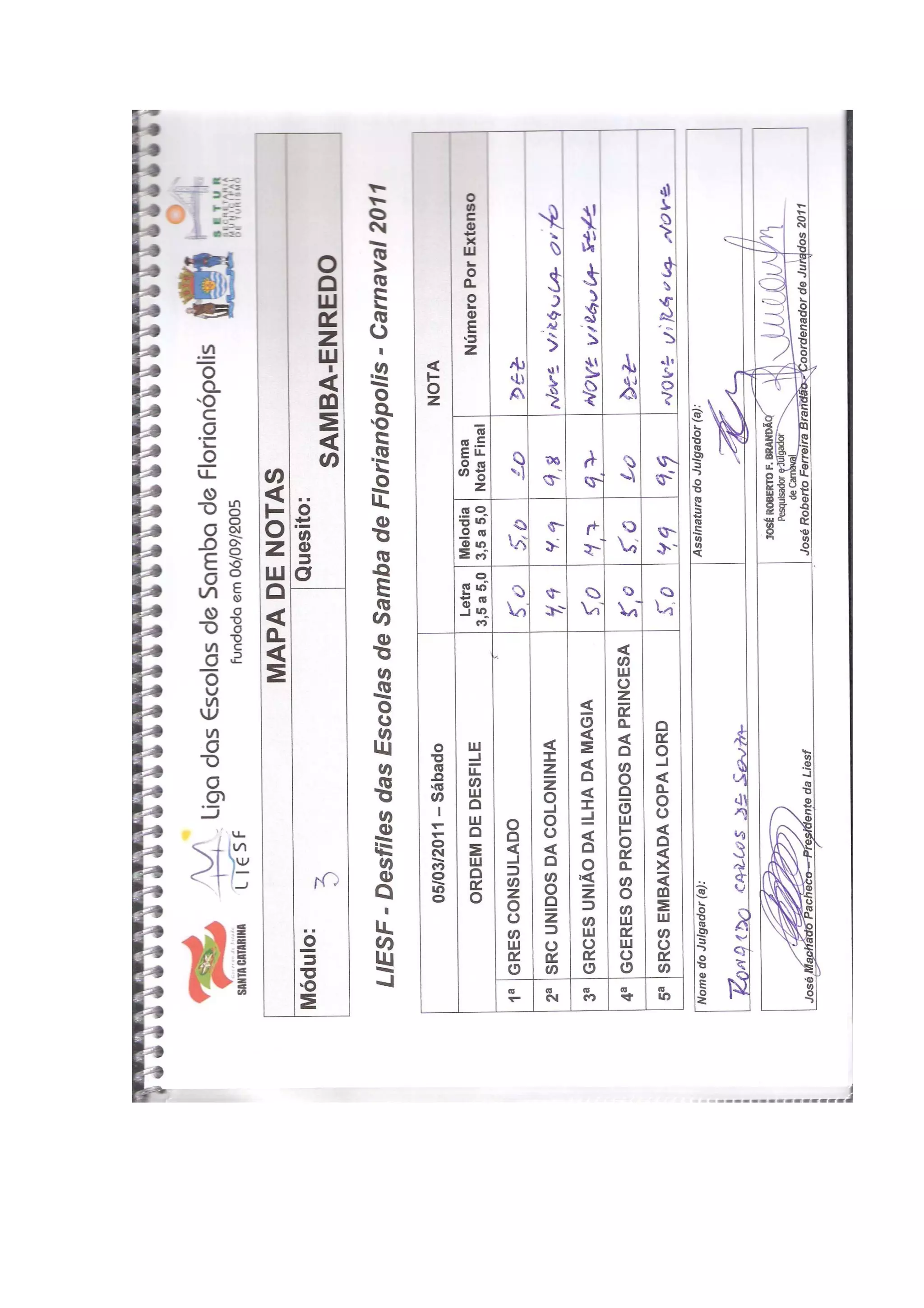 Quesito samba enredo