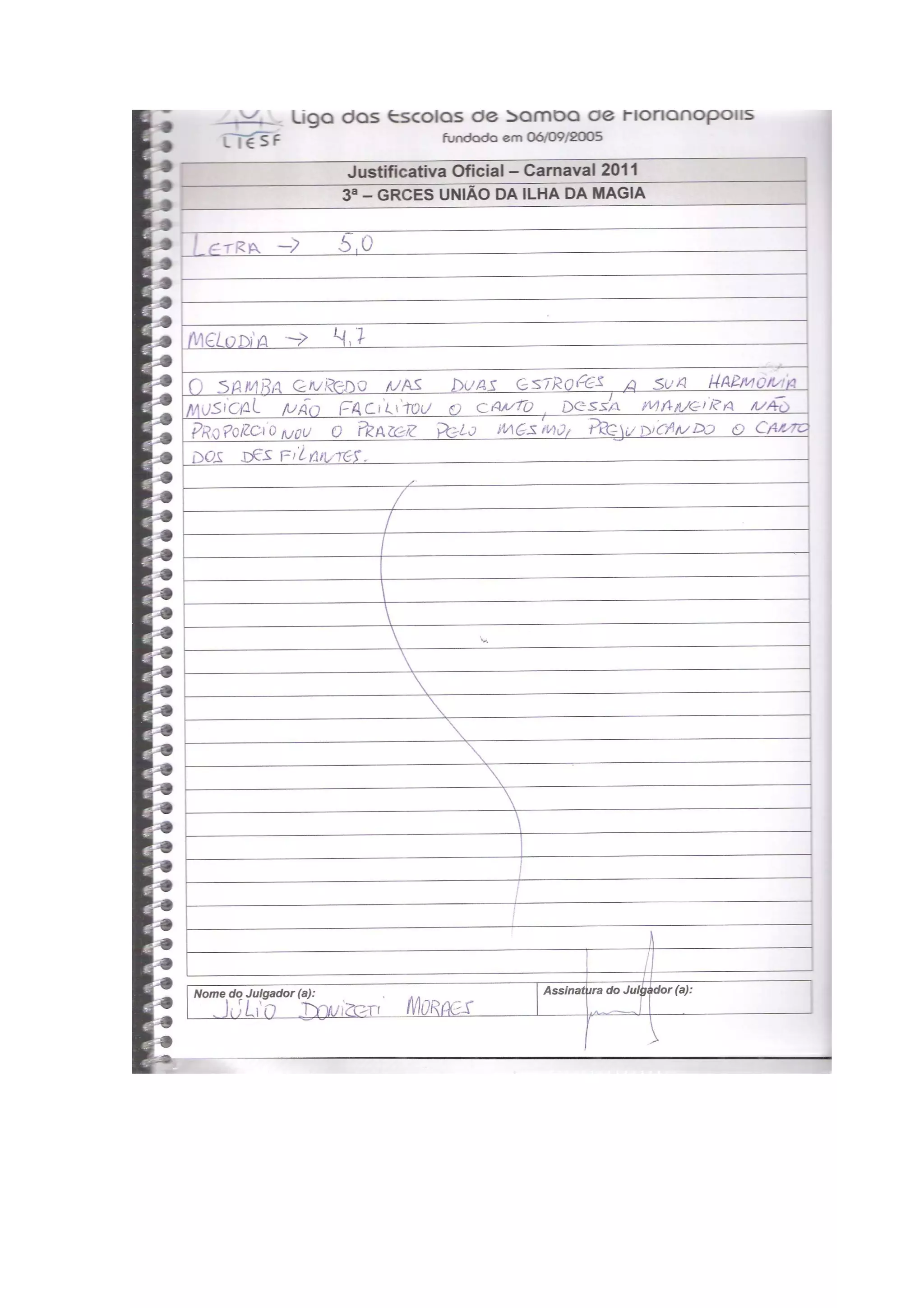 Quesito samba enredo