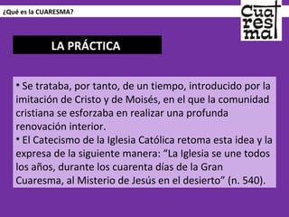 Qué Es La Cuaresma | PPT