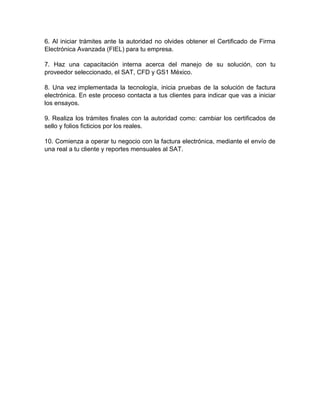 Qué es la facturación electrónica