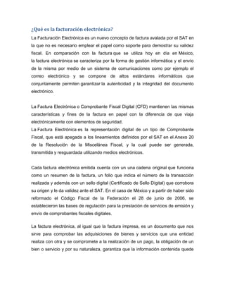Qué es la facturación electrónica