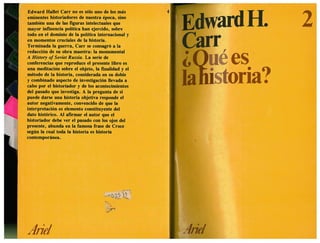 Qué es la historia edward-h-carr