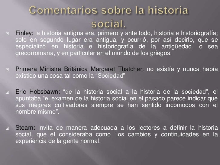 Qué es la historia social ahora