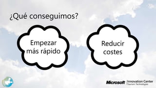 ¿Qué conseguimos?Empezar más rápidoReducir costes