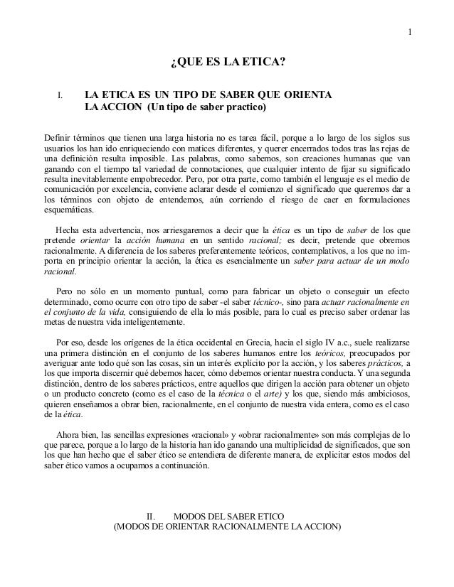 Que Es La Etica