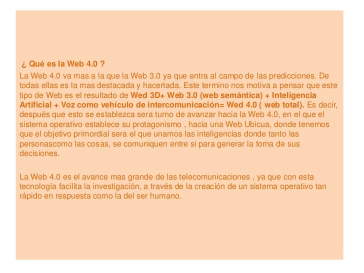 Qué es la web 3.0 y 4.0