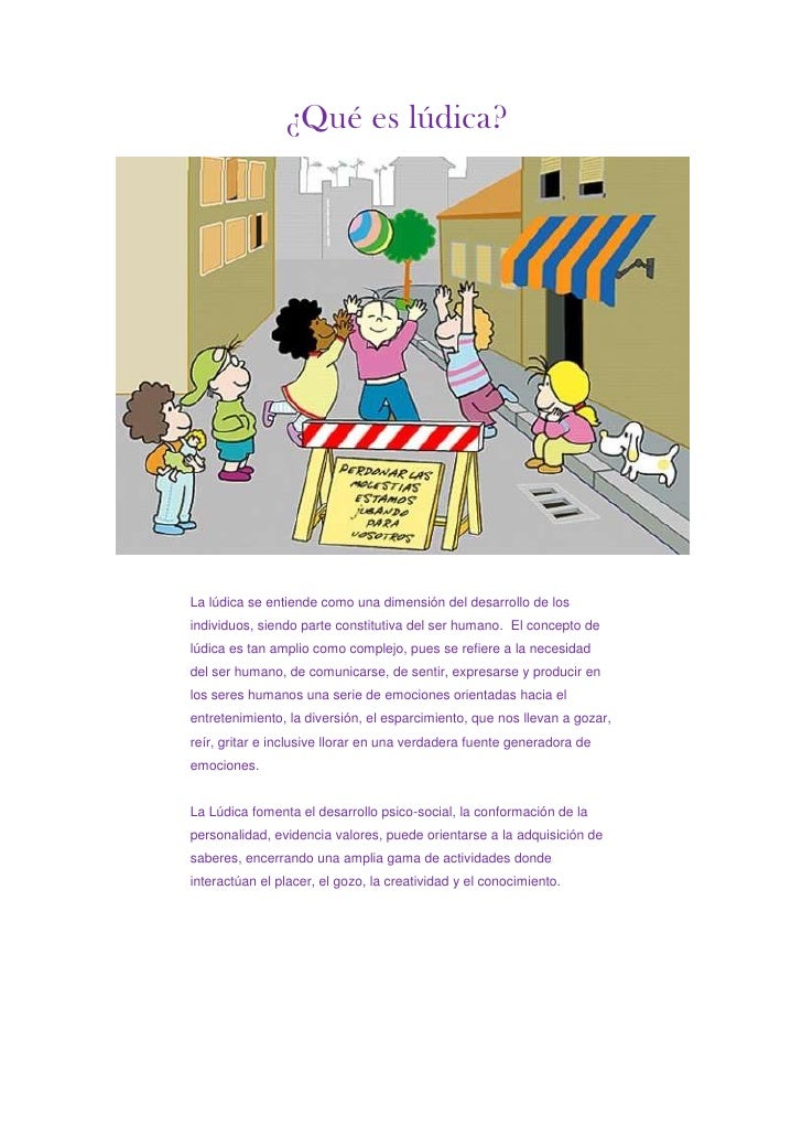 Qué es lúdica