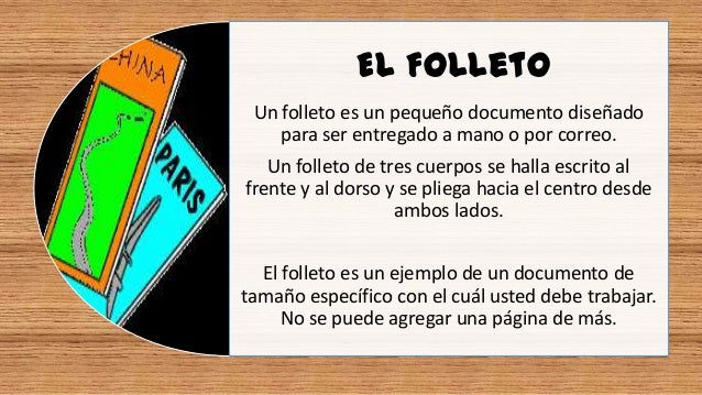 un folleto