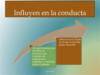 Influyen en la conducta
Pilar Sánchez