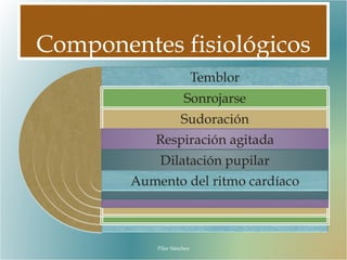 Componentes fisiológicos
Pilar Sánchez