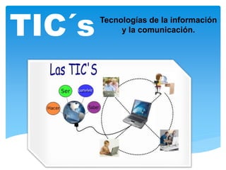 TIC´s
convivir

Tecnologías de la información
y la comunicación.

 