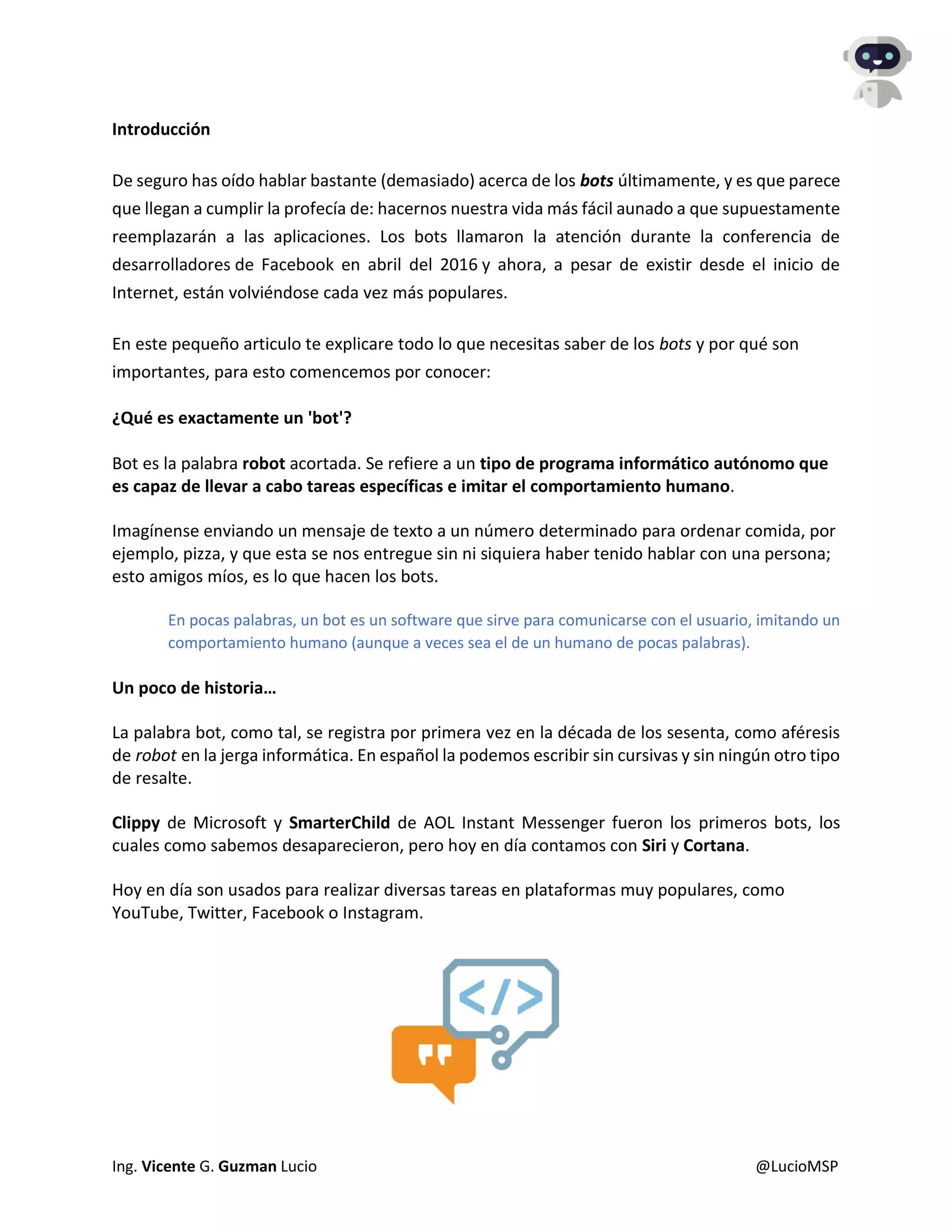 ¿Que son los bots? | PDF