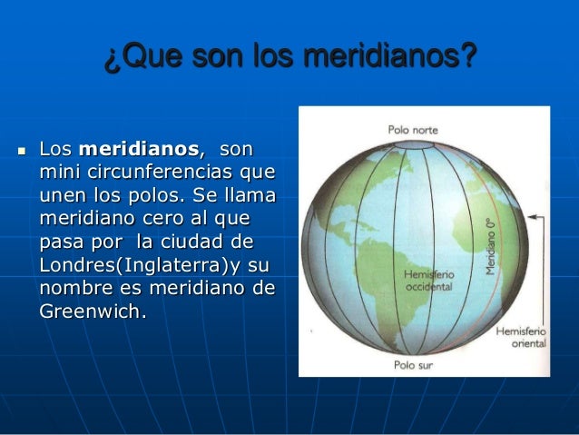 Que son los paralelos y los meridianos