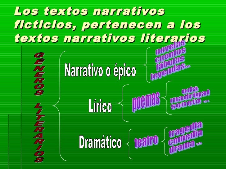 Que son los textos narrativos