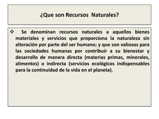 ¿Que son Recursos  Naturales? ,[object Object],  