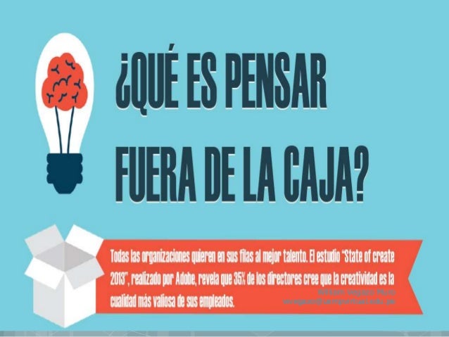 Qué es pensar fuera de la caja