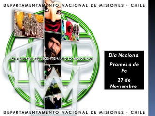 Día Nacional Promesa de Fe 27 de Noviembre   