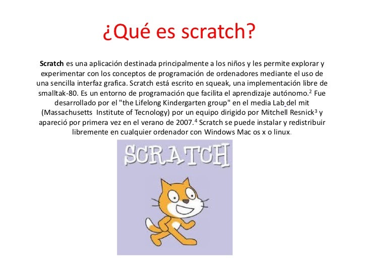 Qué es scratch