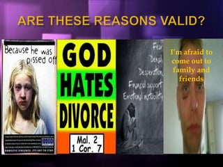 I’m afraid to
come out to
family and
friends
 