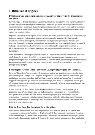 Perils Def Qu'est-ce que la Péricologie. Connaître la Péricologie | PDF