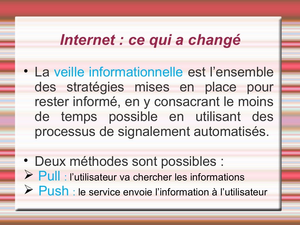 Qu'est ce que la veille informationnelle Qu'est ce que la veille informationnelle