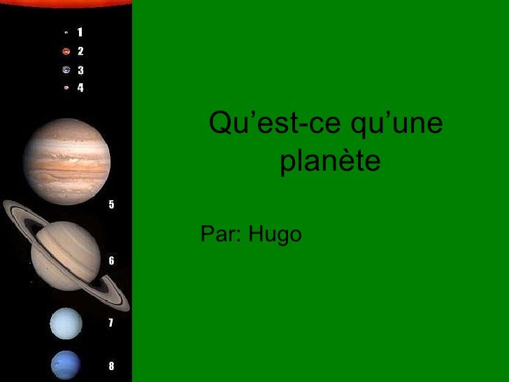 Qu Est Ce Qu Une Planete