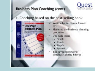 Quest Leadership Coaching Value Proposition