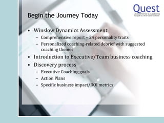 Quest Leadership Coaching Value Proposition